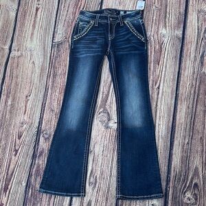 Miss Me Girls Blue Bootcut Jeans